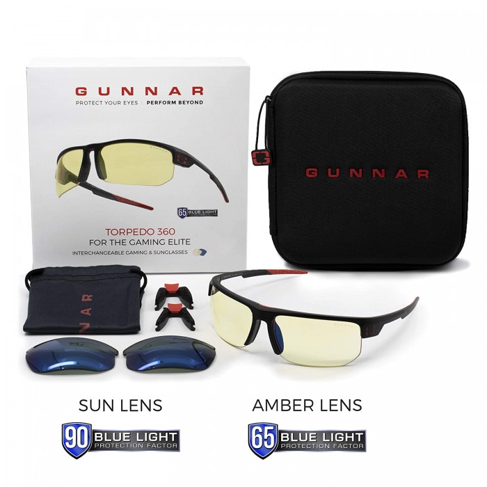 Torpedo 360 Onyx Amber-Sun Gunnar Gaming Glasses Torpedo 360 Onyx Amber-Sun Gunnar Gaming Glasses