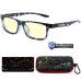 Cruz Kids Large Navy Tortoise Amber Gunnar Computer Glasses age 8-12