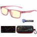 Cruz Kids Large Pink Amber Gunnar Computer Glasses age 8-12