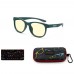 RUSH KIDS SMALL Teal Amber Gunnar Computer Glasses 4-8 years