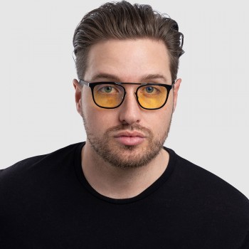 PISMO Onyx-Silver Amber Computer Glasses