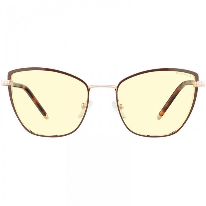 Blue Light Glasses Erika Amber Coffee Gold