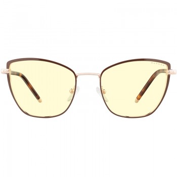 Blue Light Glasses Erika Amber Coffee Gold