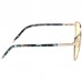 Blue Light Glasses Erika Amber Indigo Gold