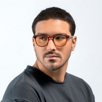  Blue Light Glasses TIOGA Maroon / Rosewood Amber Mineral