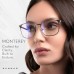 Blue Light Glasses Monterey Clear Gunmetal Blue Light Glasses Monterey Clear Gunmetal