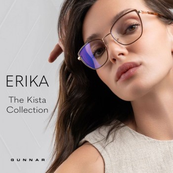  Blue Light Glasses Erika Clear Indigo Gold