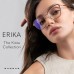 Blue Light Glasses Erika Clear Indigo Gold