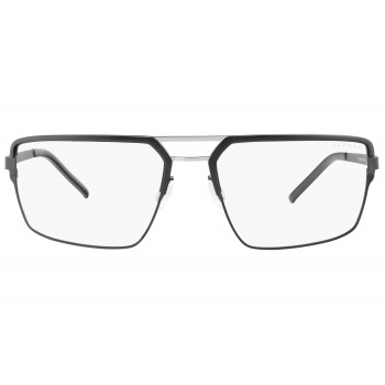  Blue Light Glasses Pinnacles Clear Onyx-Silver